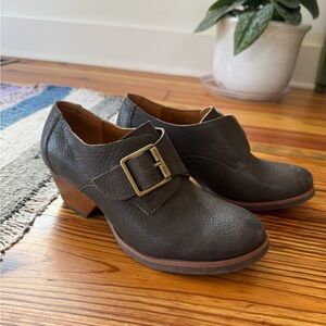 Korks Kork-Ease Little Leather Monk Strap Booties